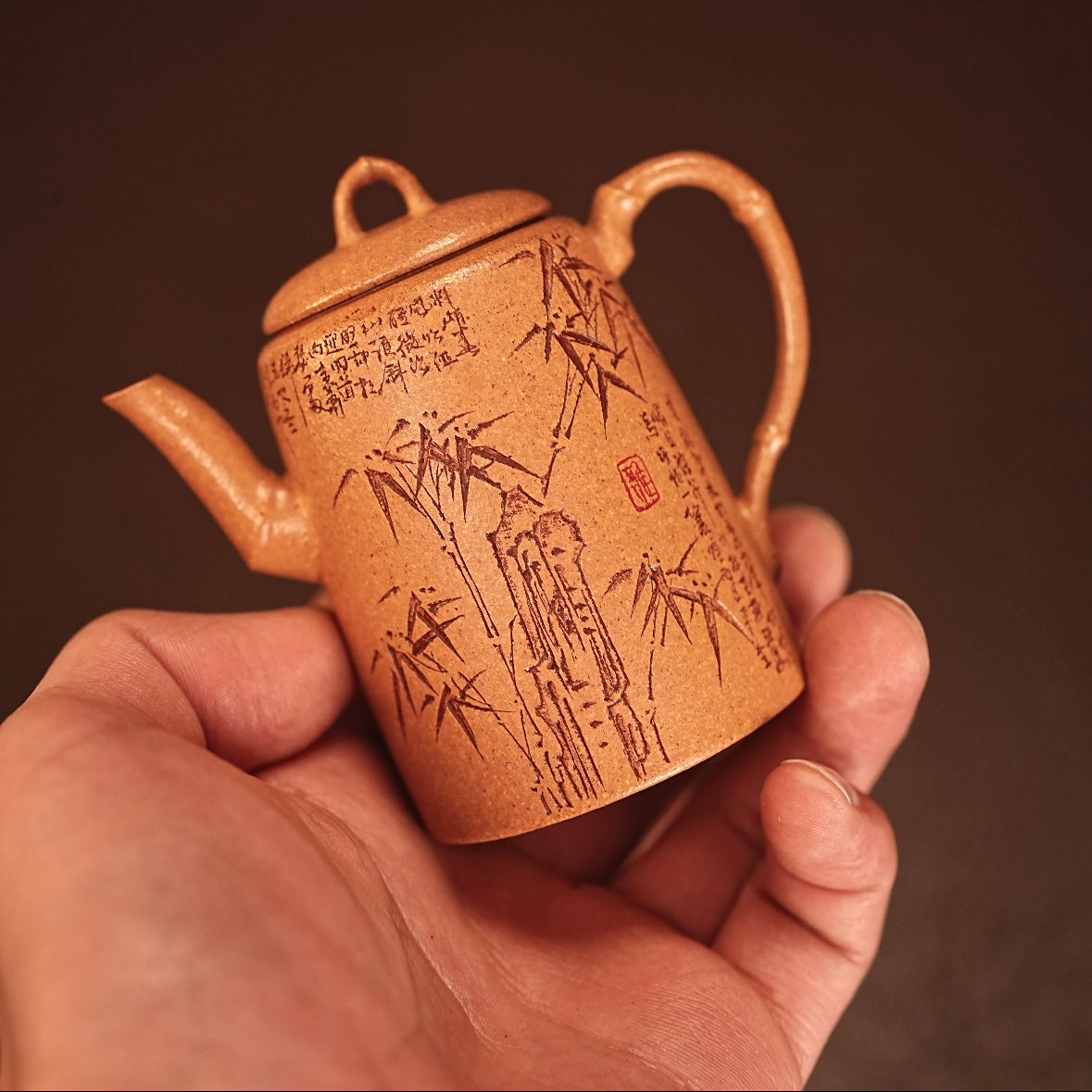 "Calm Through the Storm" Bamboo Zini Teapot