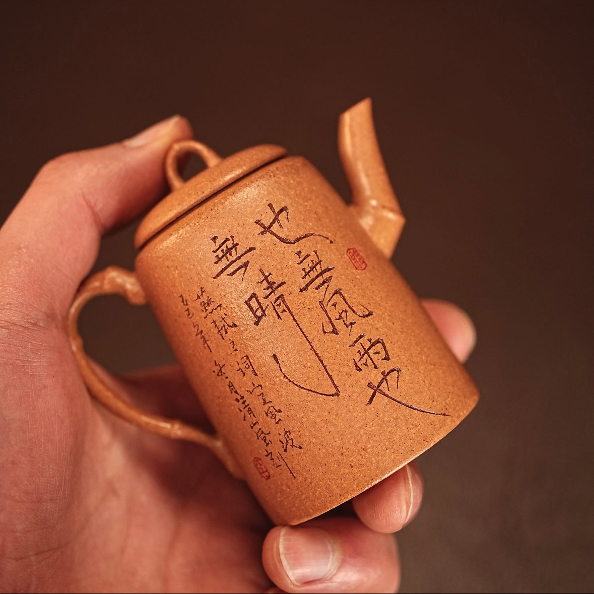 "Calm Through the Storm" Bamboo Zini Teapot