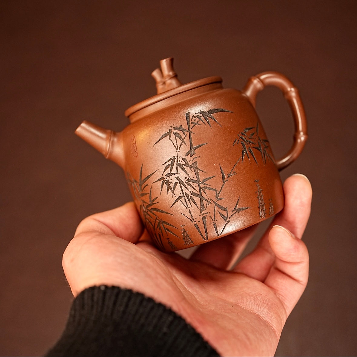 "Unbending Spirit" Bamboo Segment Teapot