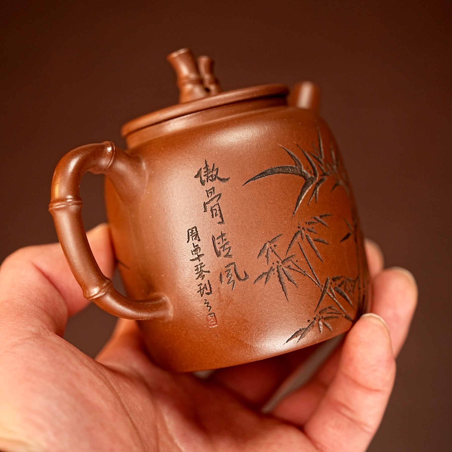 "Unbending Spirit" Bamboo Segment Teapot