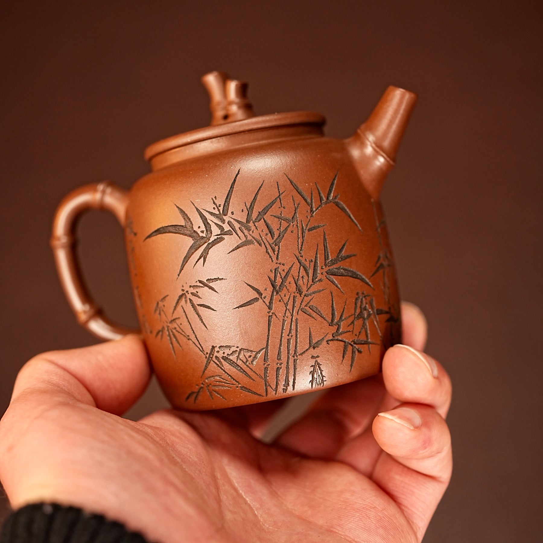 "Unbending Spirit" Bamboo Segment Teapot