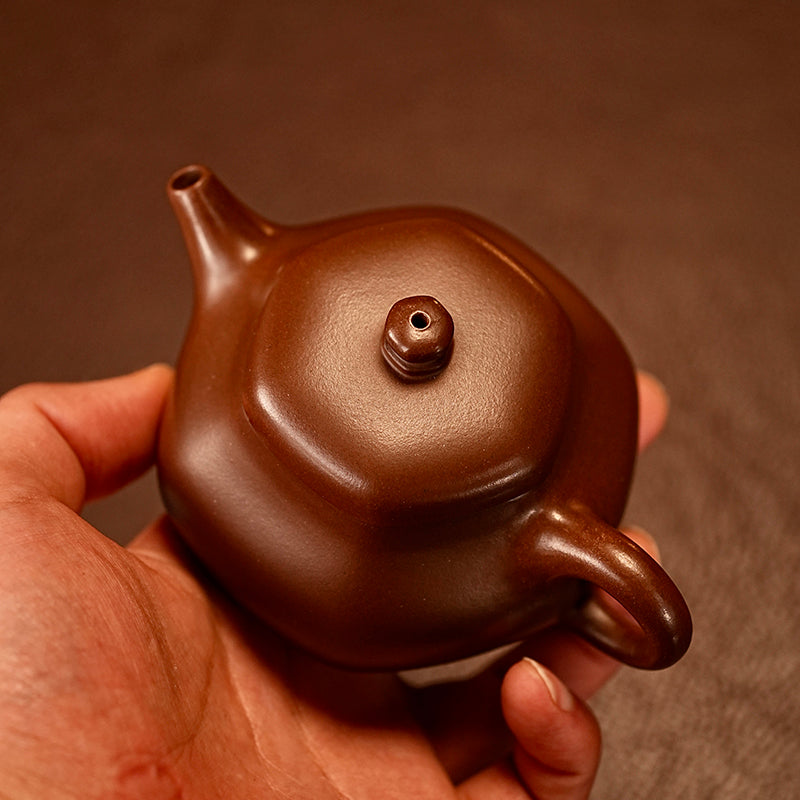 "Scholar's Study" Hexagon Teapot